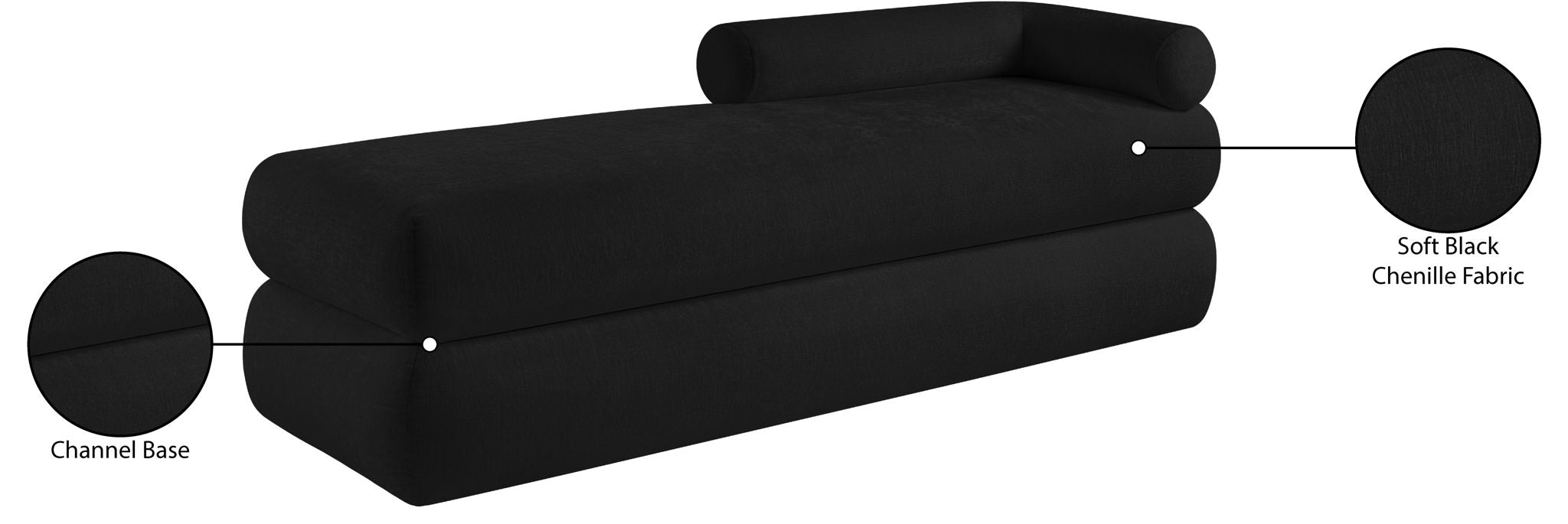 Kennedy - Chenille Bench