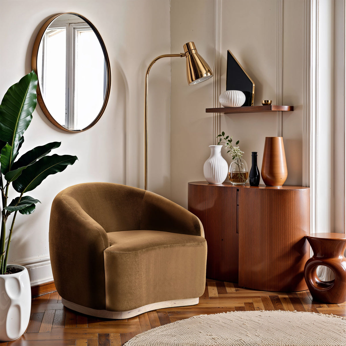 Gustavo - Velvet Upholstered Chair