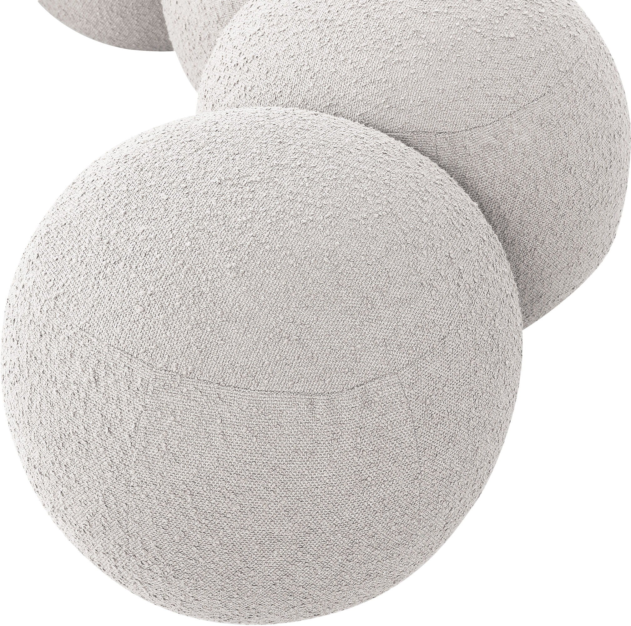 Apollo - Boucle Fabric Bench