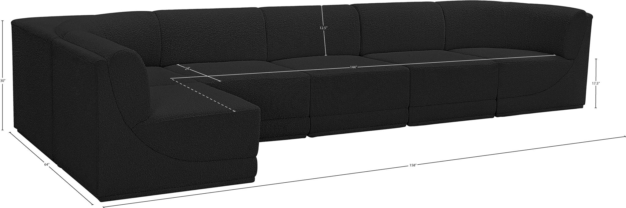 Ollie - 6 Piece Modular Sectional