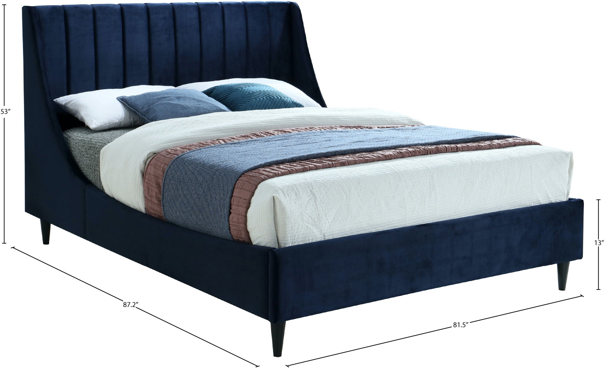Eva - Velvet Bed