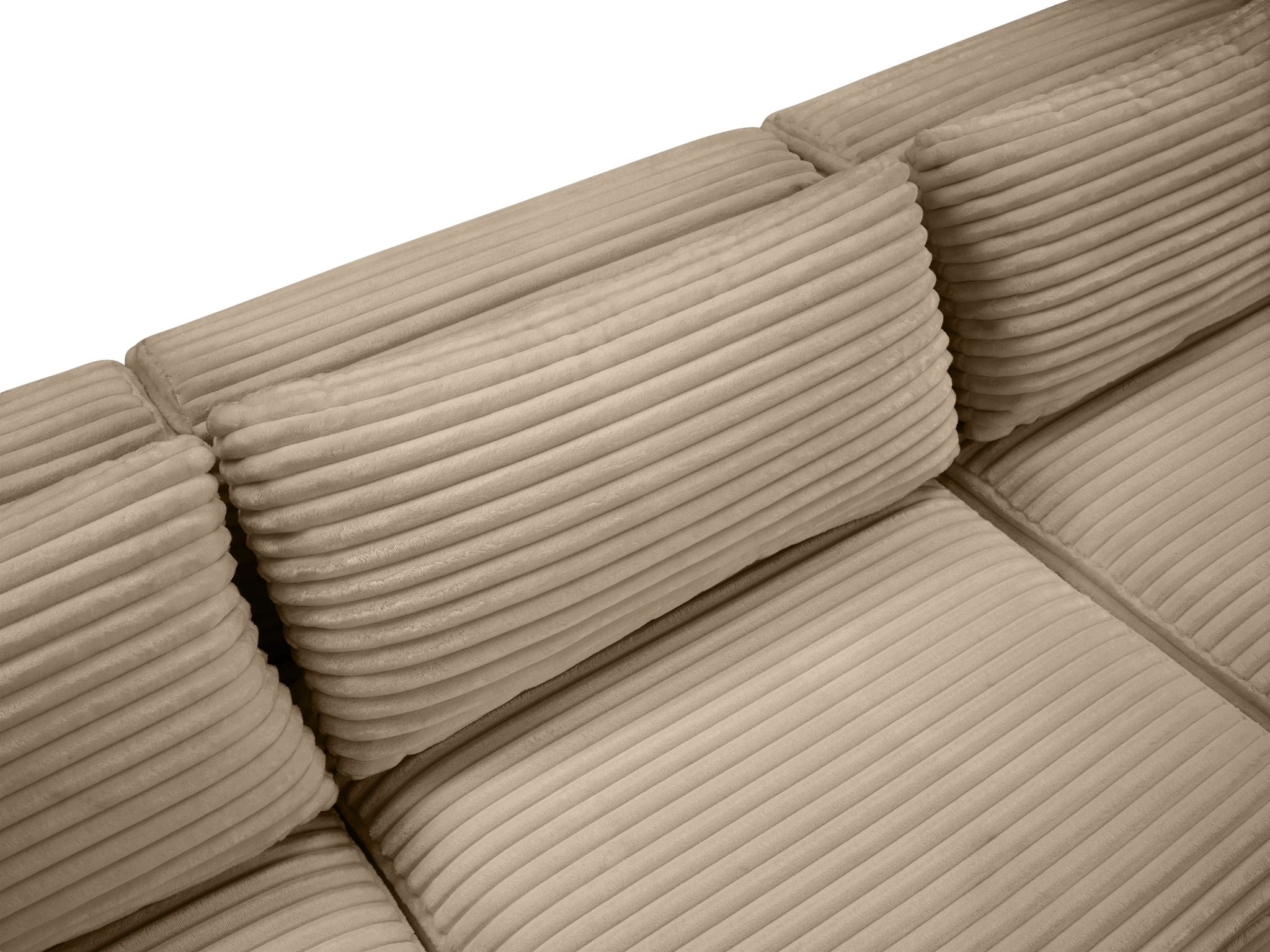 Shaggy - Fabric 5 Piece Modular U-Shaped Sectional