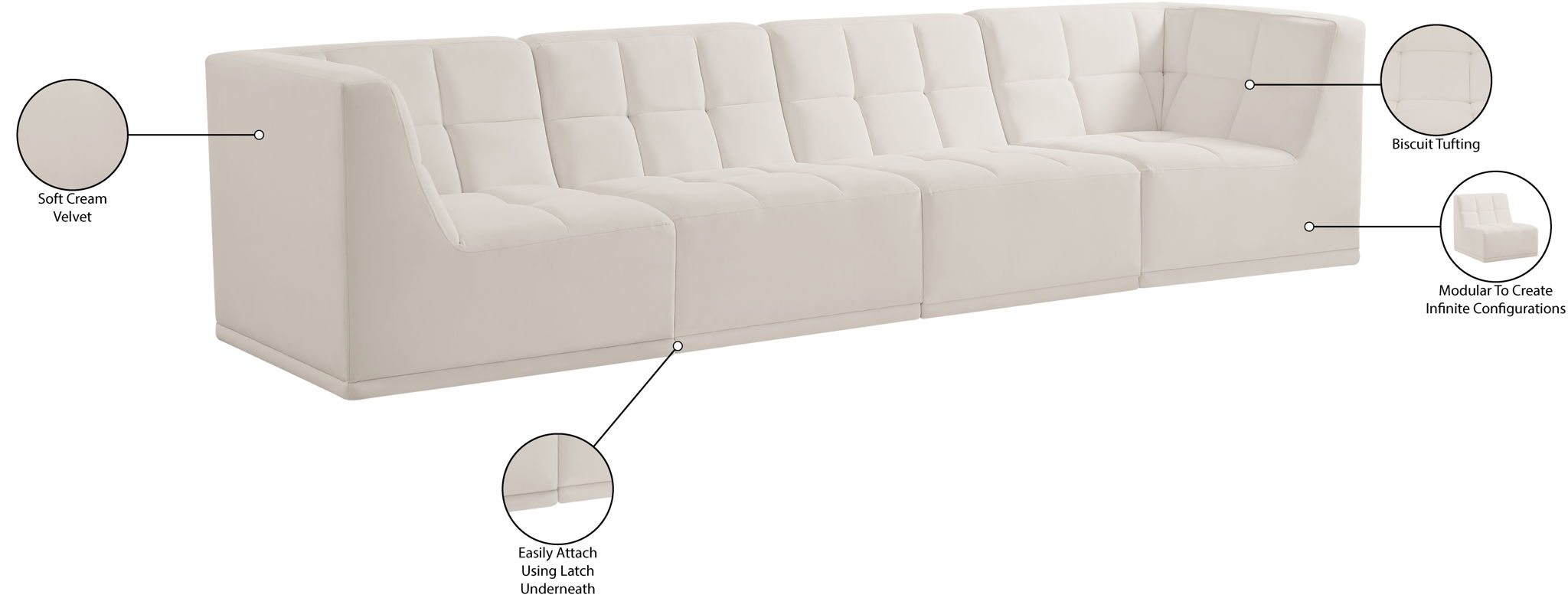 Relax - Modular Sofa - 4 Seats