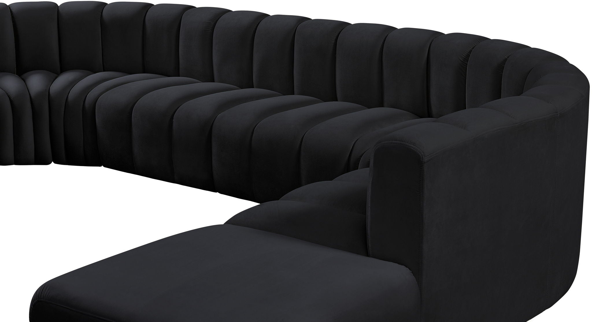 Arc - Velvet 6 Piece Corner Modular Sofa