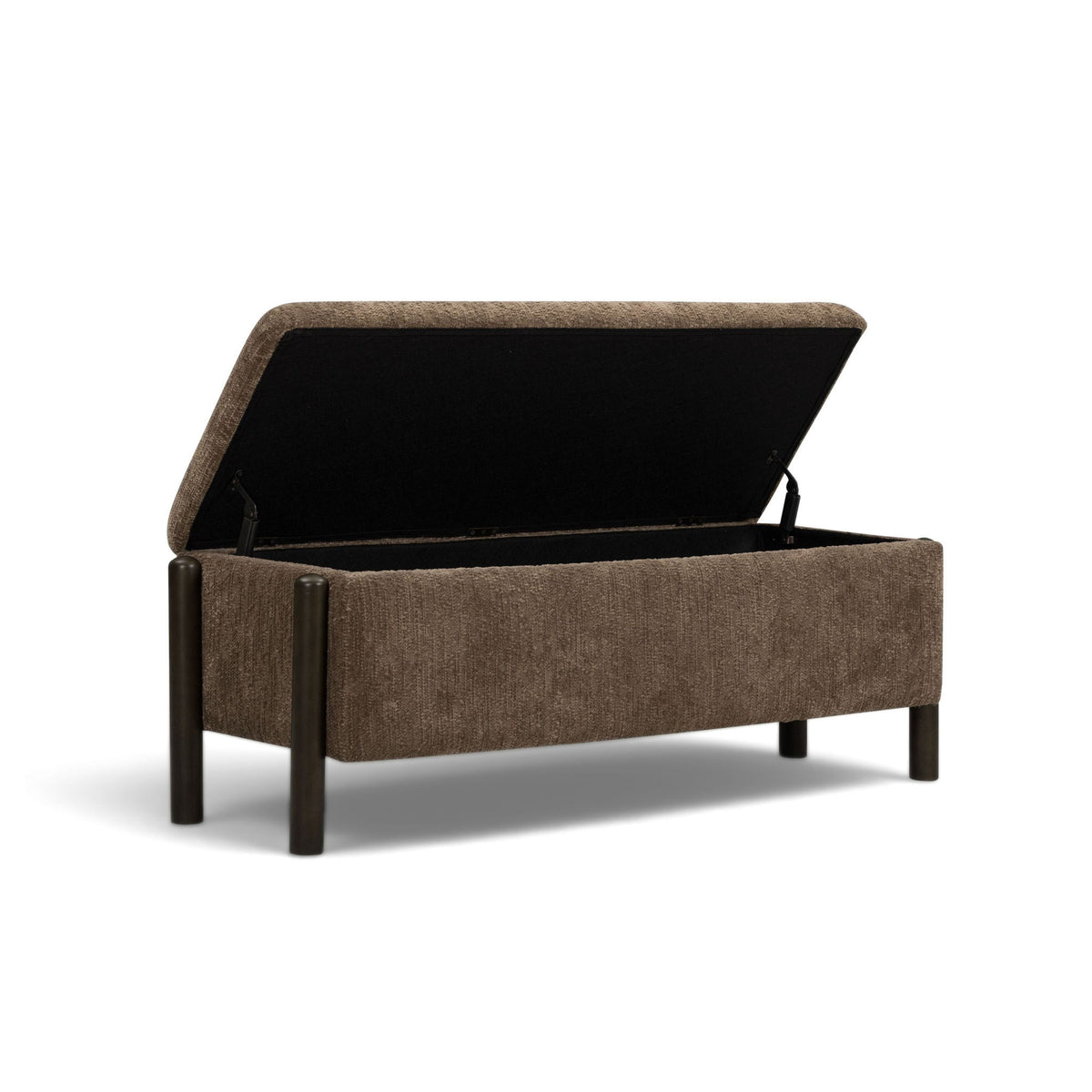 Abby - Nubby Fabric Storage Bench