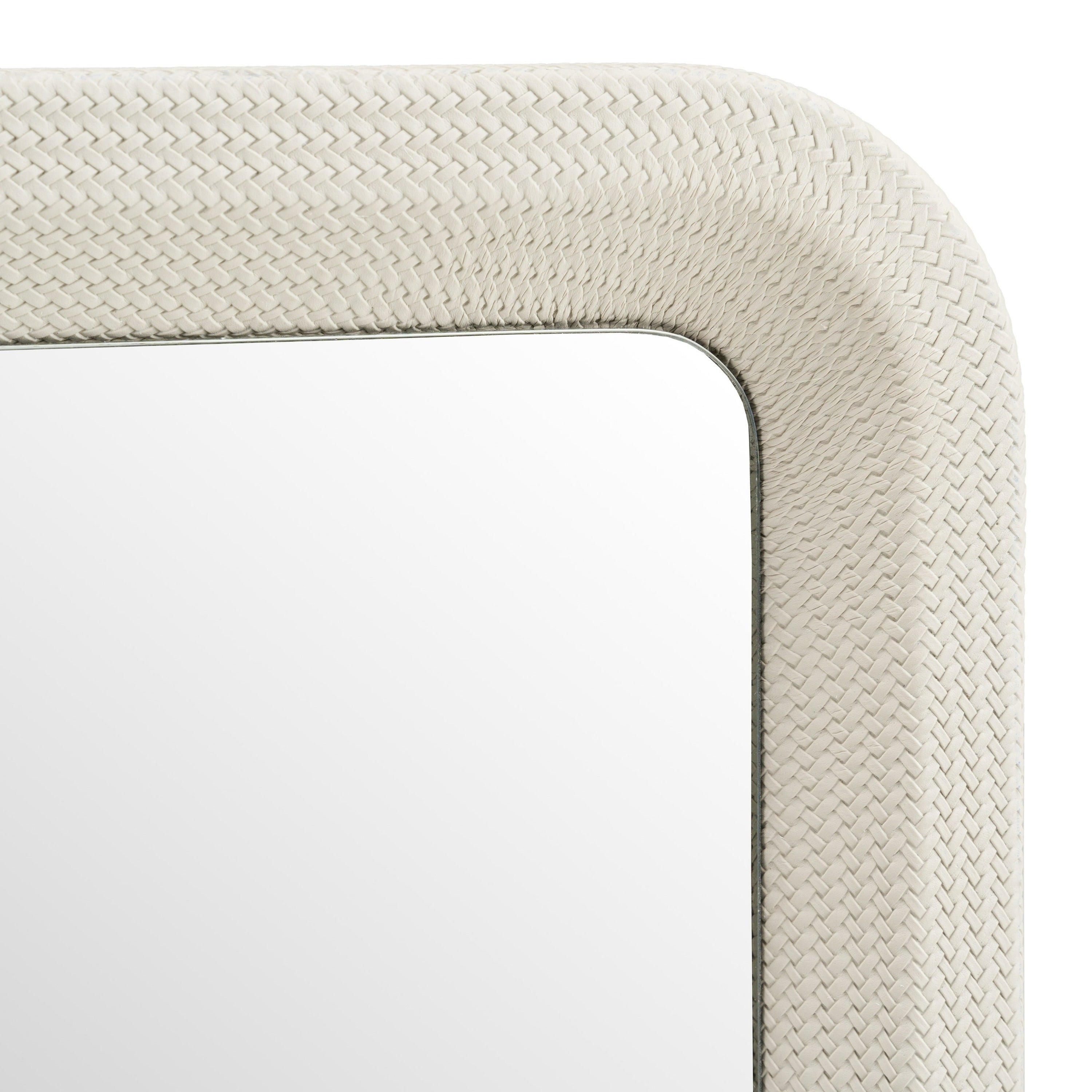 Modrest Florence - Modern Beige Leatherette Mirror