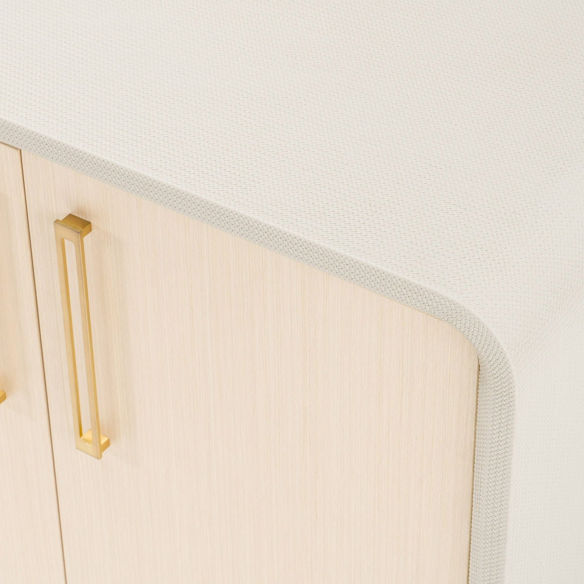Florence - Modern Beige Leatherette + Gold Buffet