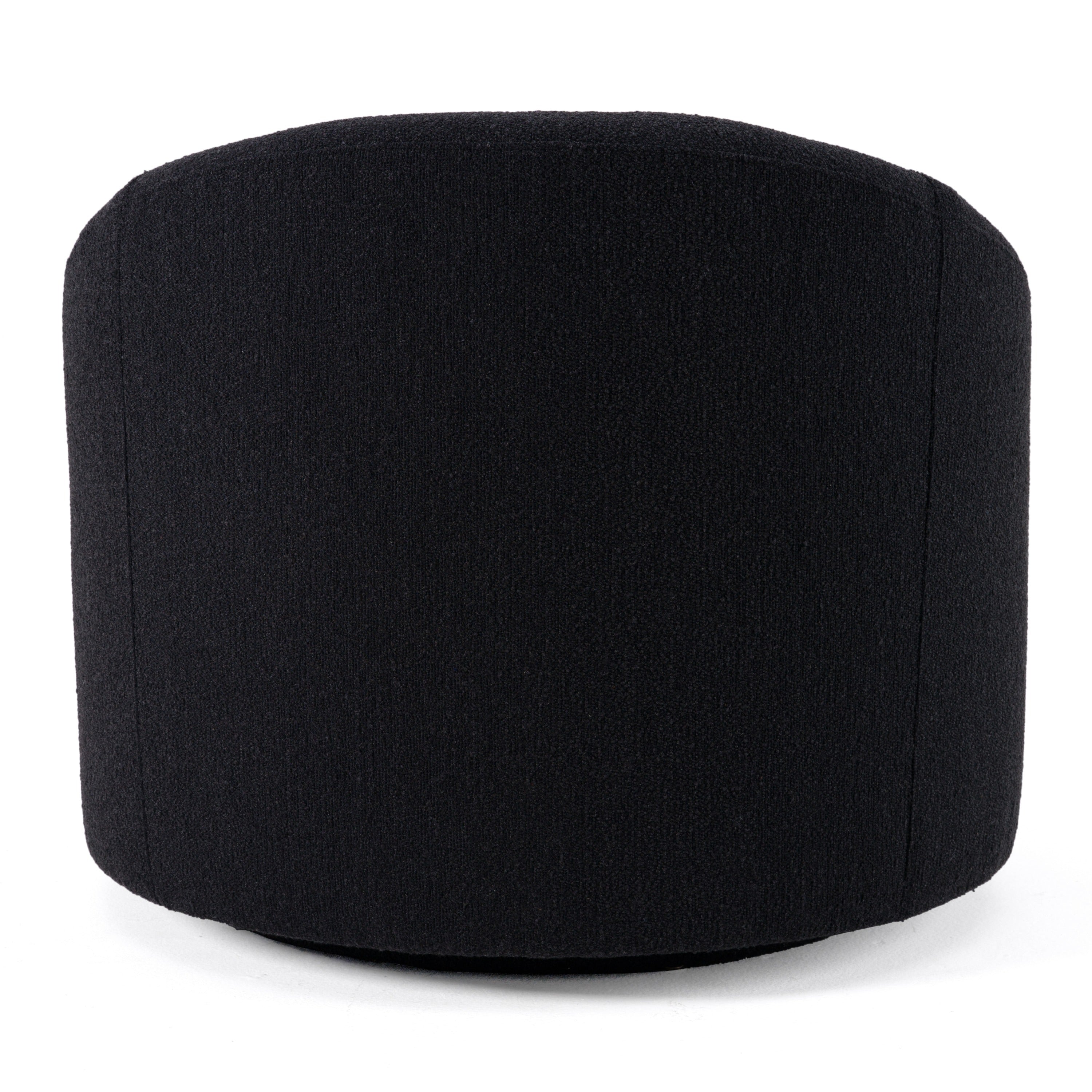 Modrest Frontier - Glam Black Fabric Accent Chair