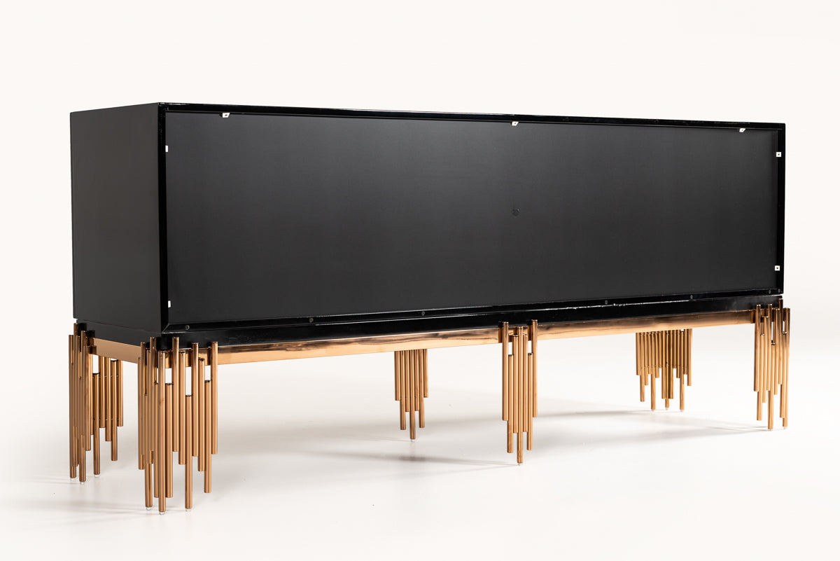 Token Modern Black & Rosegold Buffet