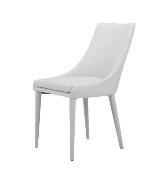 Lane Modern White Leatherette Dining Chair