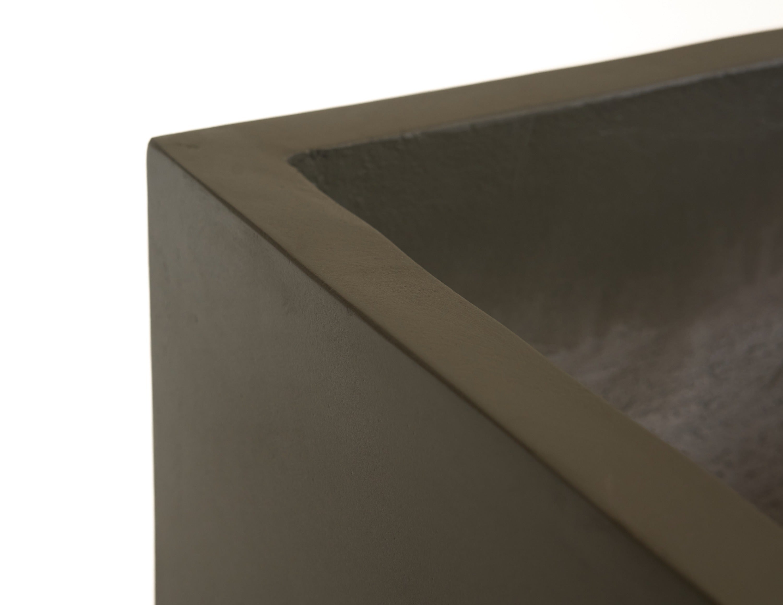 Modrset Helotes - Modern Grey Concrete Planter