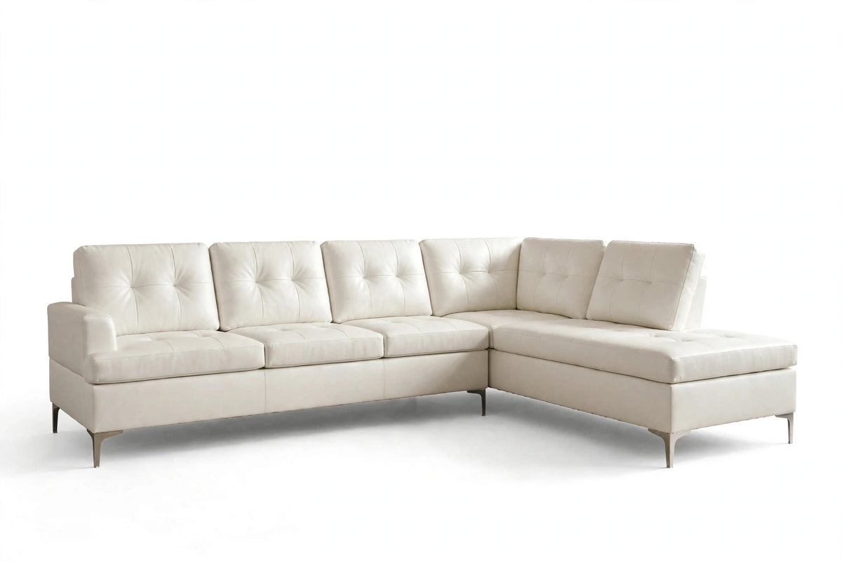 Ivory Classic Sectional - AI premium white background