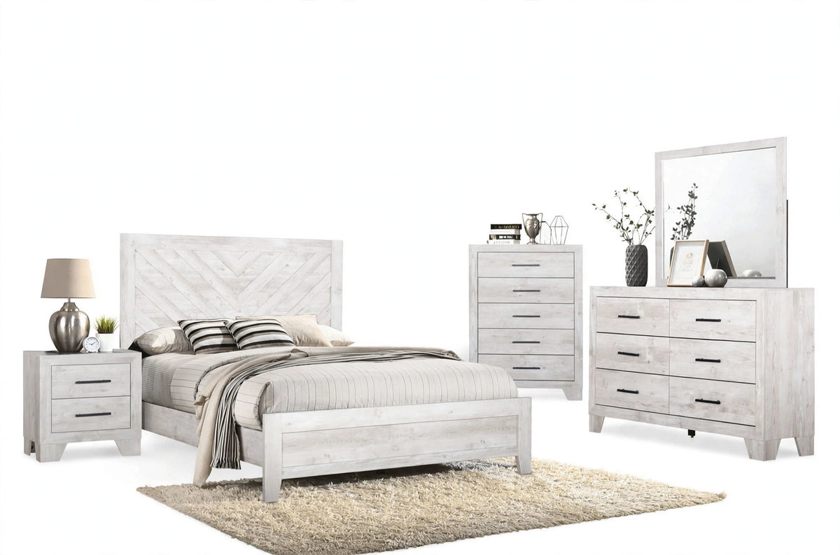 Giselle Espresso Wood Bedroom Set
