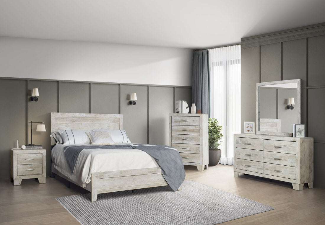 Celeste Modern Walnut Bedroom Set - Original