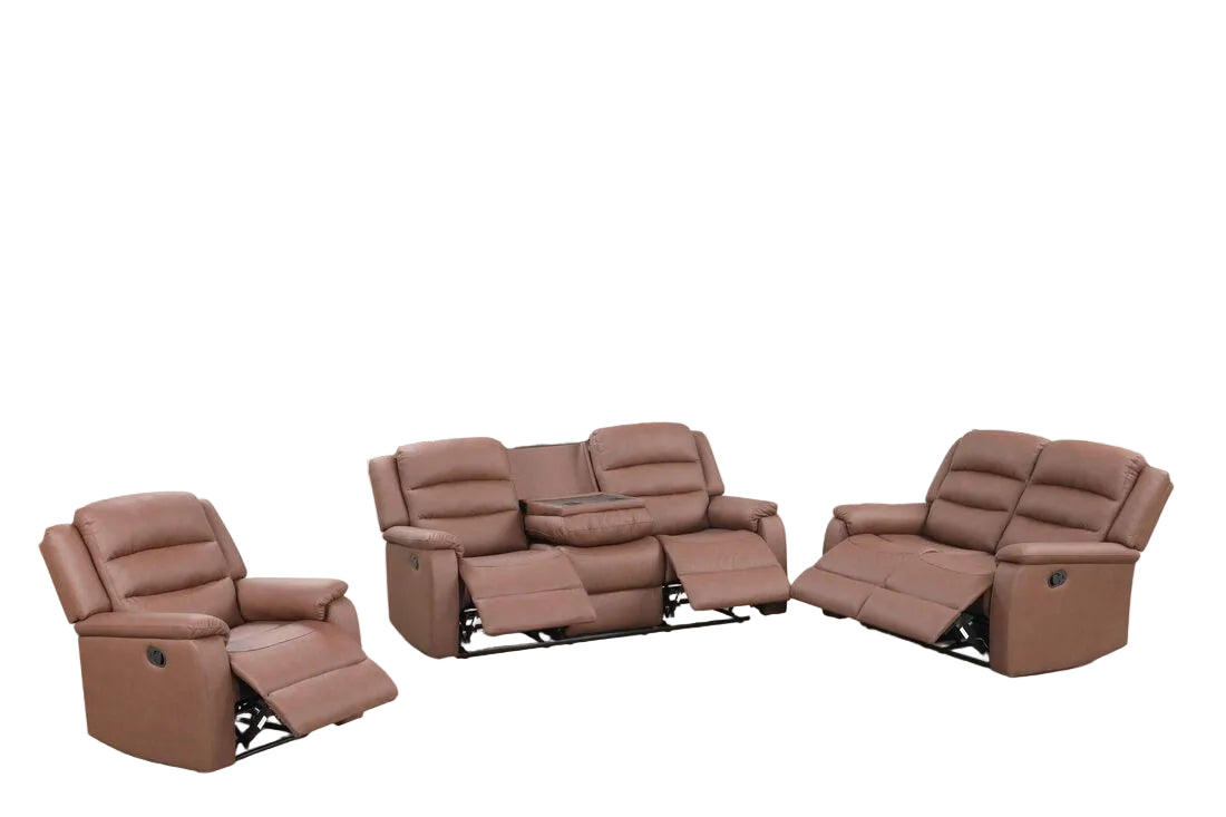 Hope Brown 3PC Reclining Set