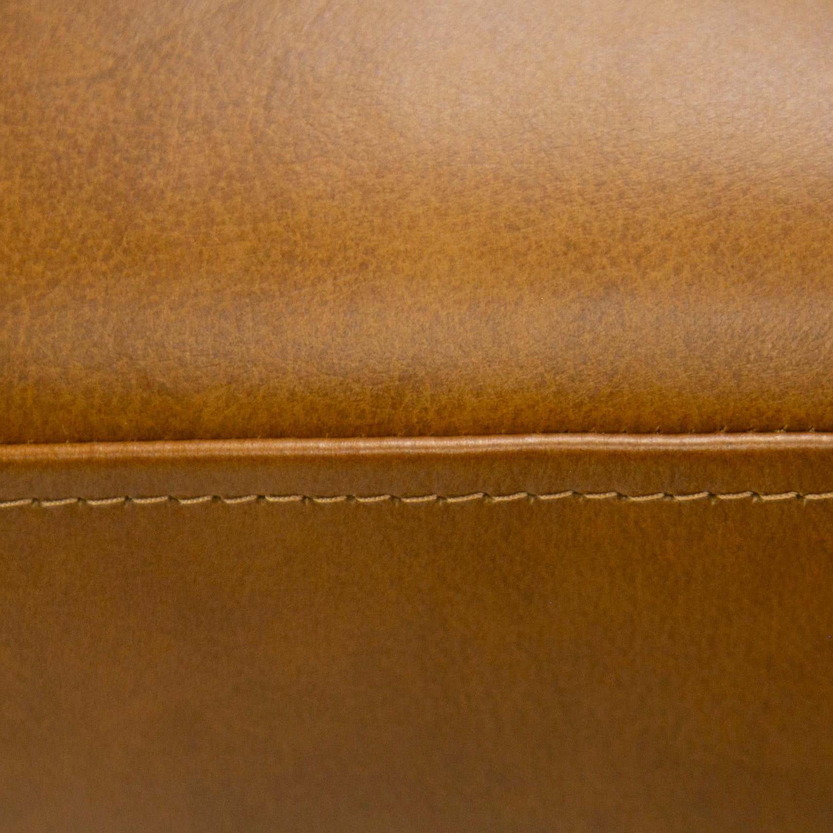 Divani Casa Jacoba - Modern Camel Leather Rectangular Ottoman