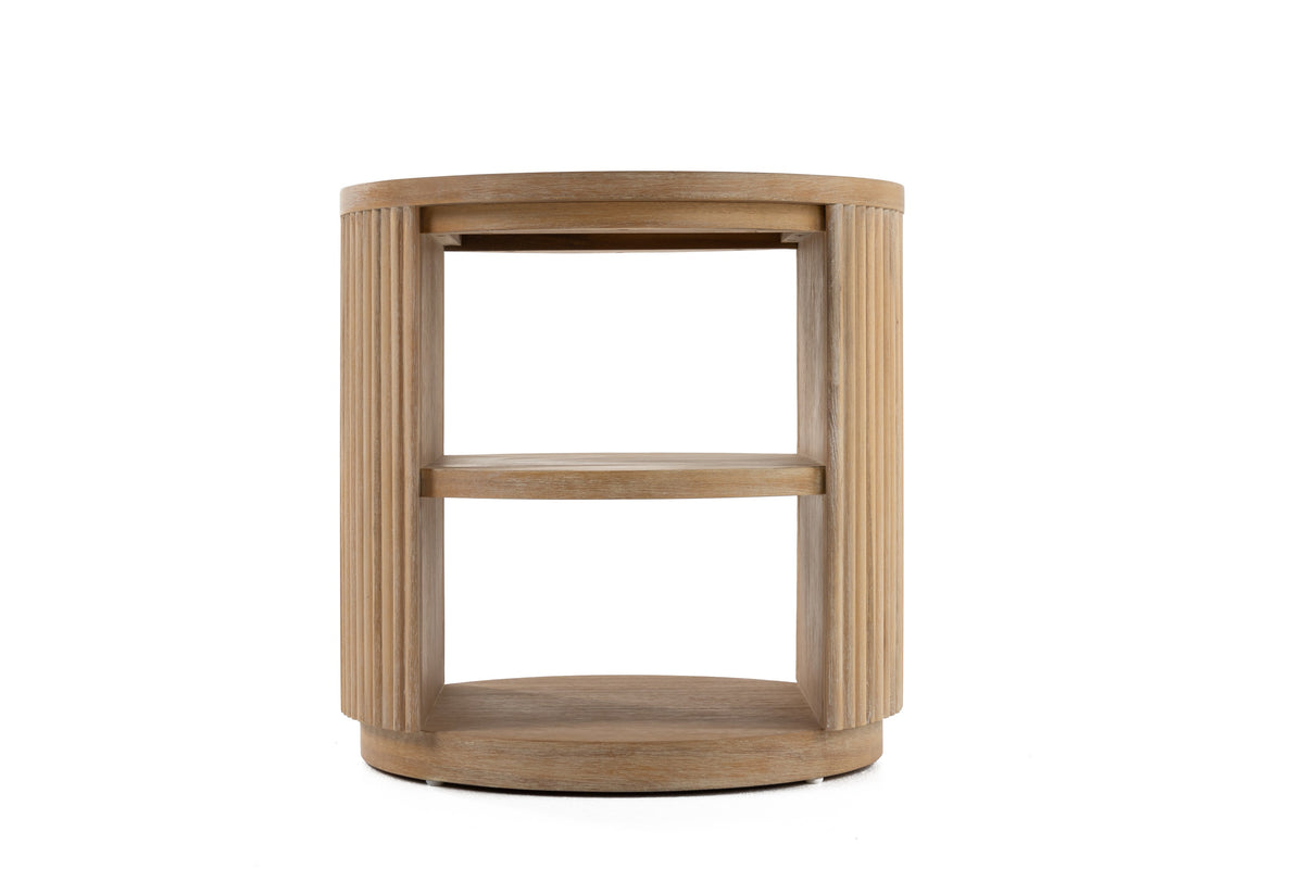 Jacobson - Modern Natural Acacia End Table