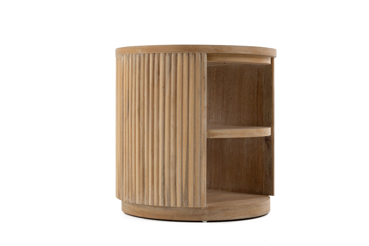 Jacobson - Modern Natural Acacia End Table