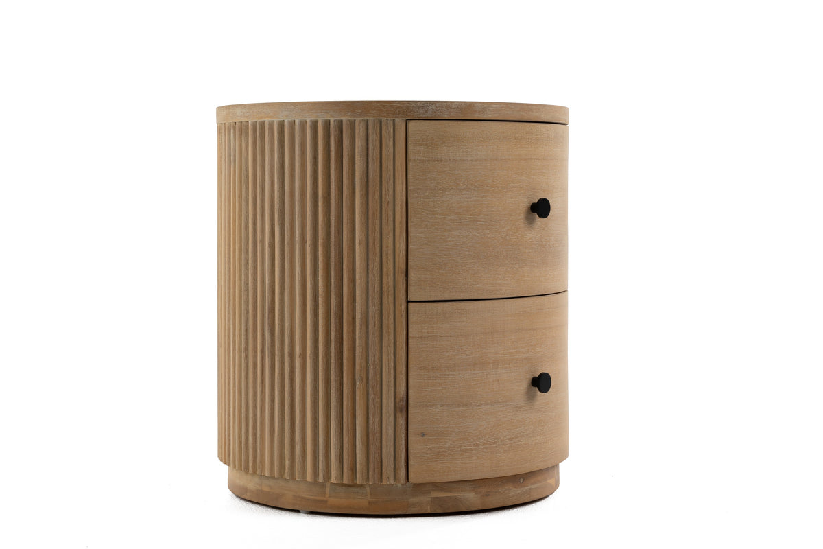 Jacobson - Modern Natural Acacia Nightstand