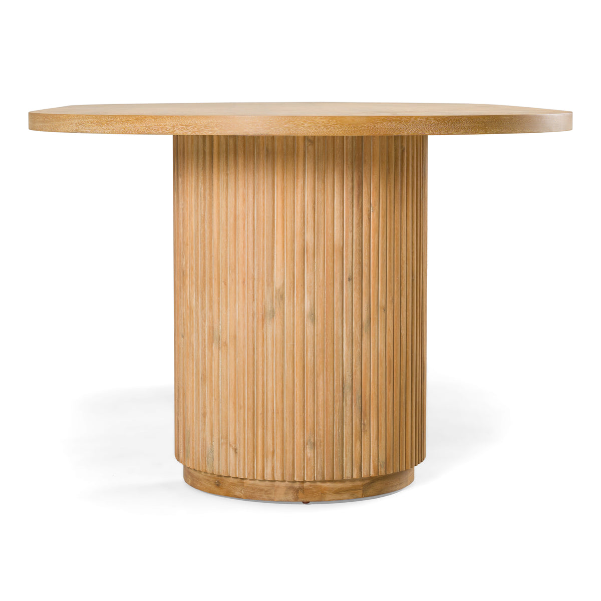 Jacobson - Modern Natural Acacia Oval Large Dining Table - original 4