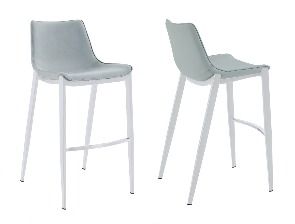 Jane - Modern Light Grey Counter Stool Set of 2