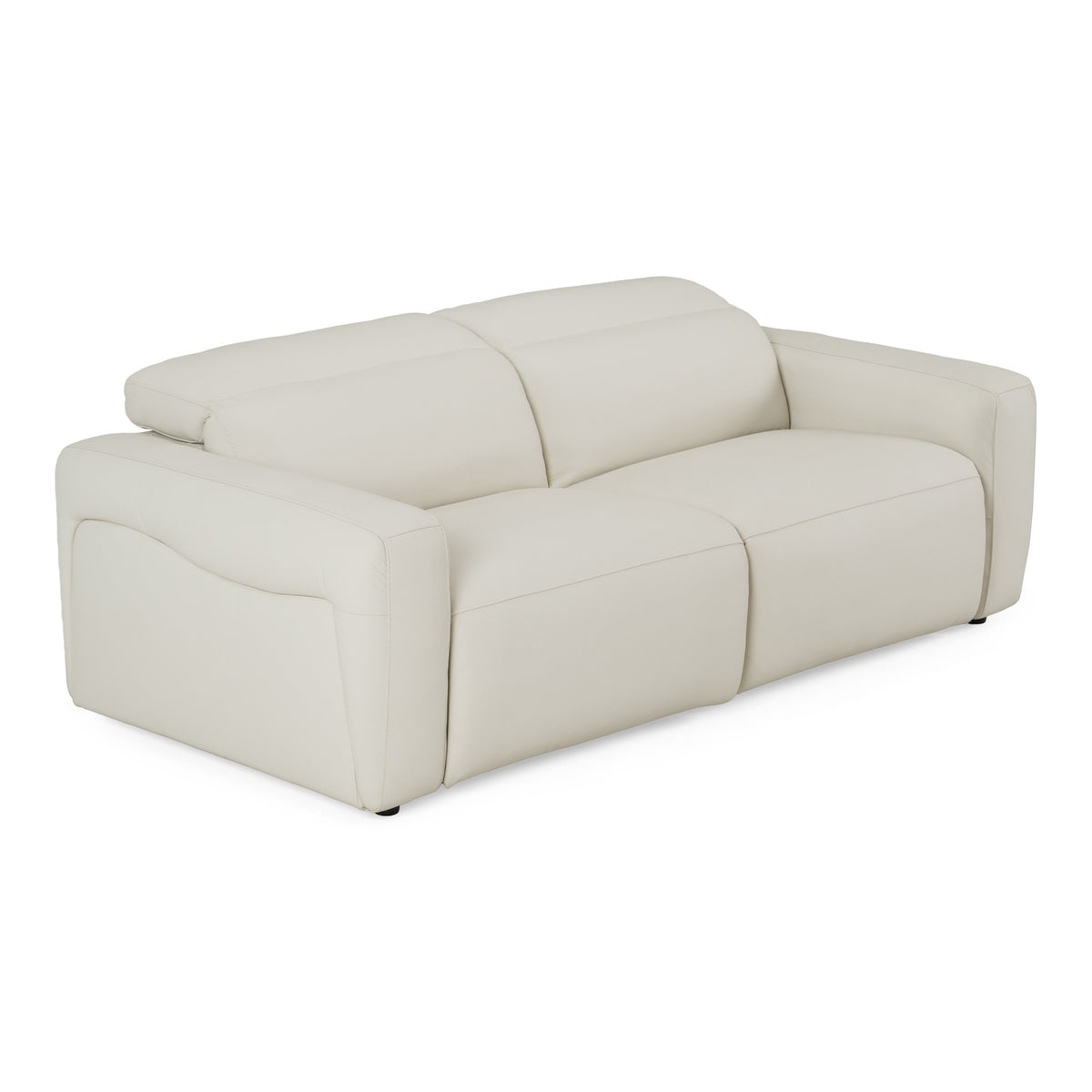 Jessop - Modern Leather Sofa 2 Recliners - original 1