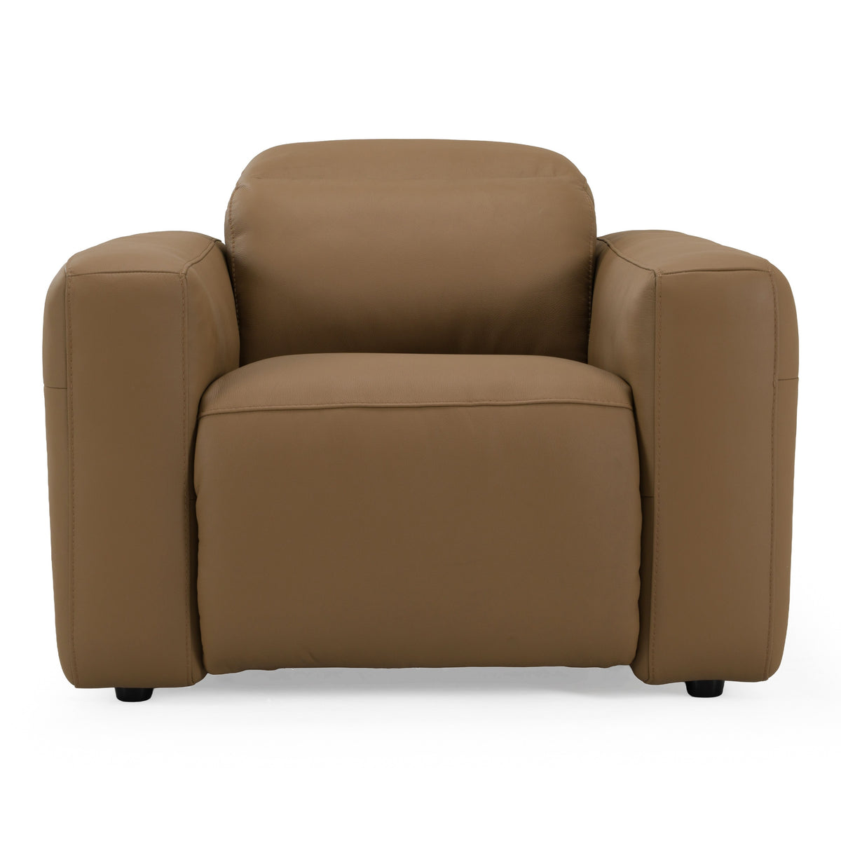 Jessop - Modern Brown Leather Recliner Chair - original 1