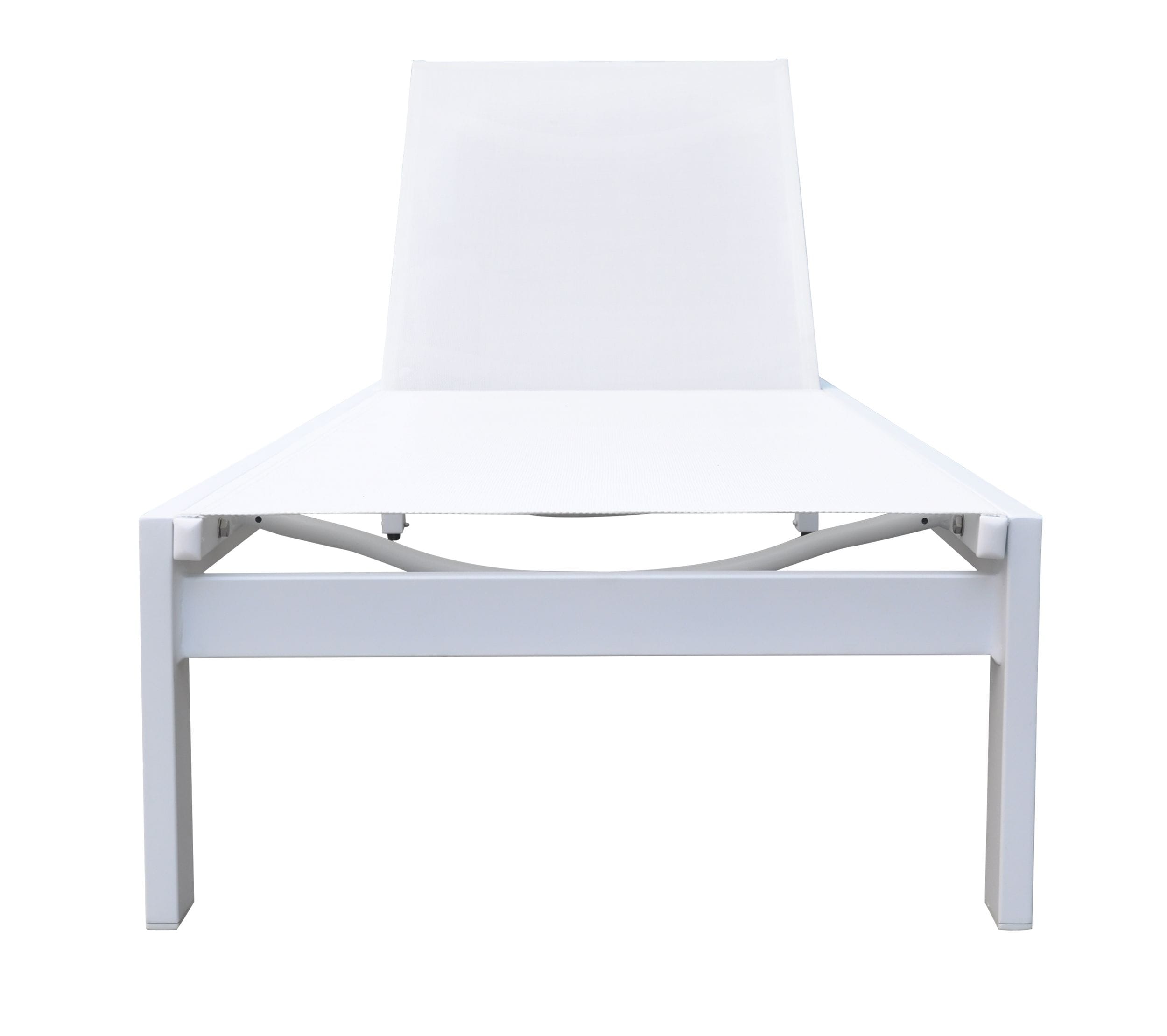 Renava Kayak - Modern White Outdoor Chaise Lounge