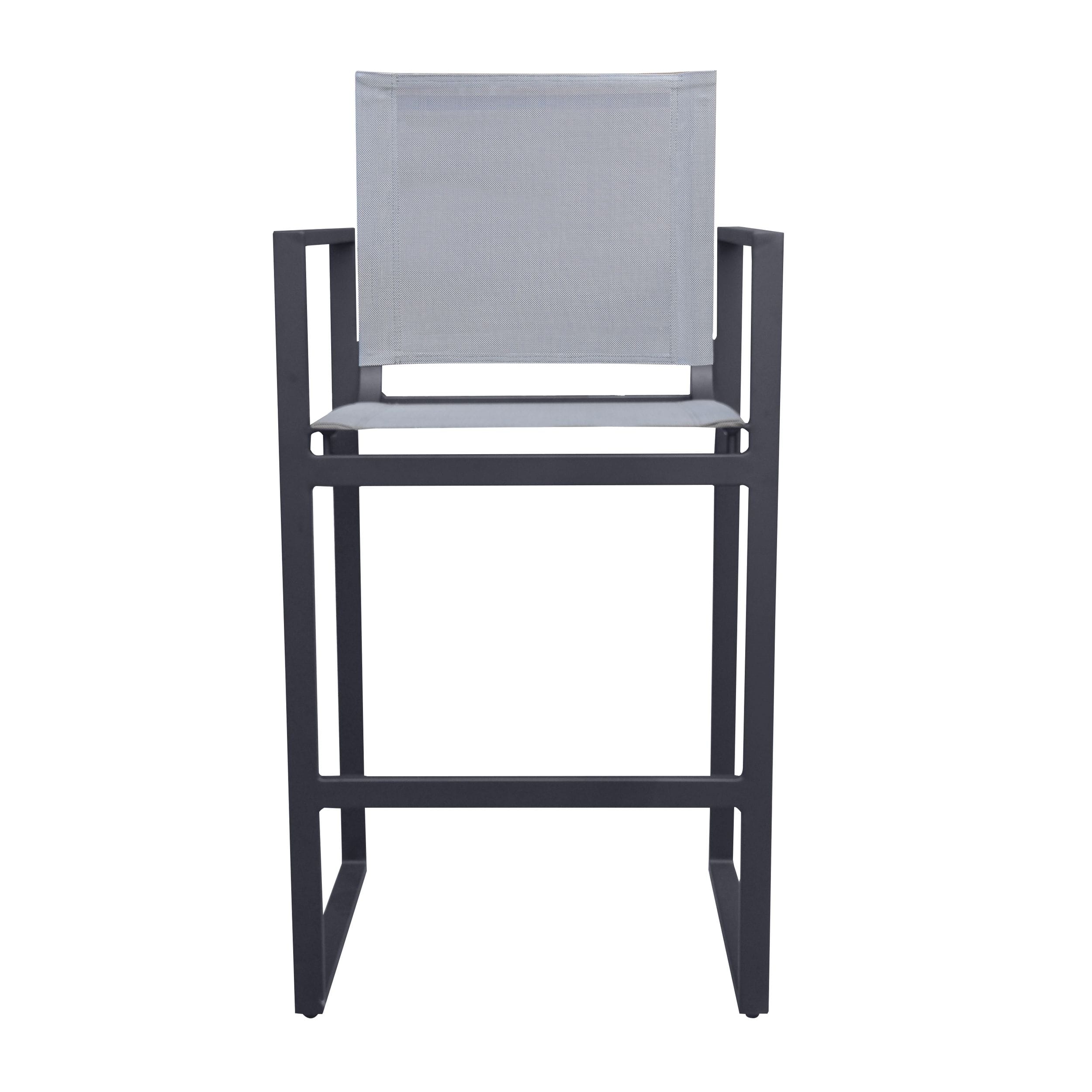 Renava Kayak - Modern Charcoal Outdoor Bar Stool