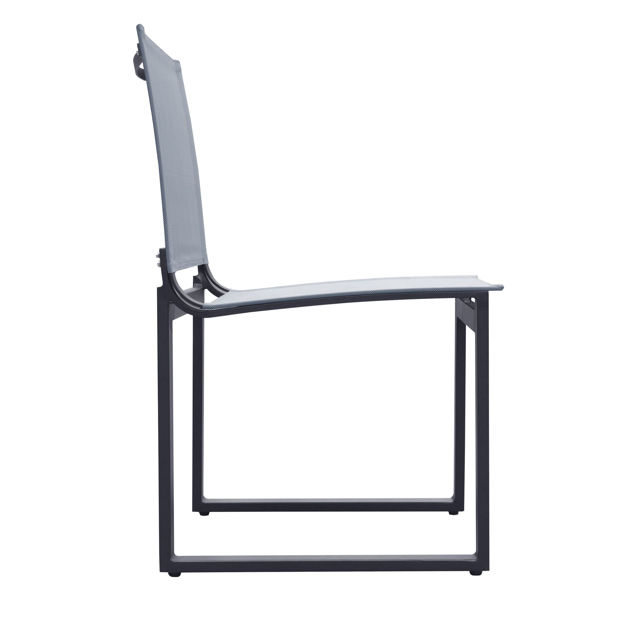 Renava Kayak - Modern Outdoor Dark Charcoal Dining Chair (Set of 2)