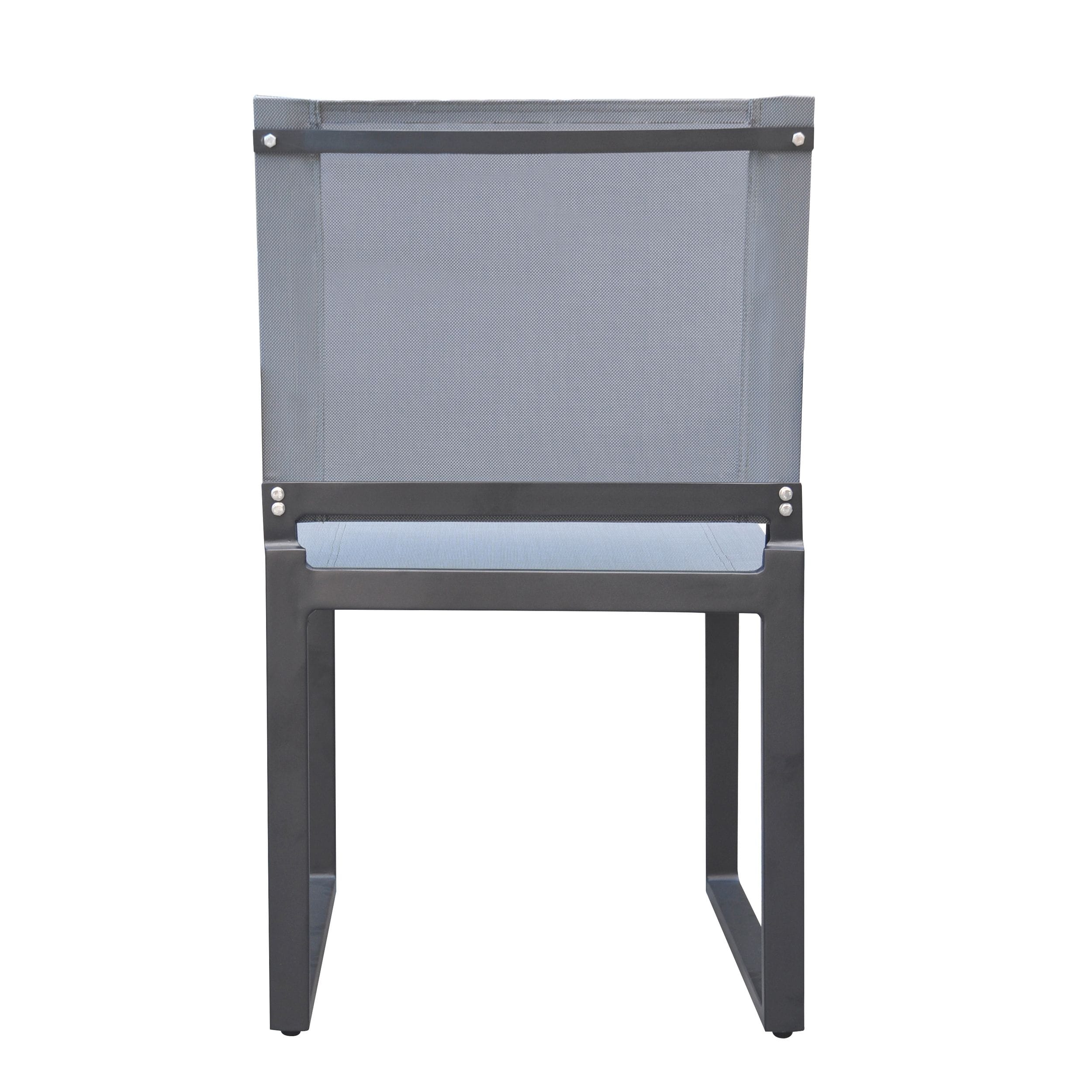 Renava Kayak - Modern Outdoor Dark Charcoal Dining Chair (Set of 2)