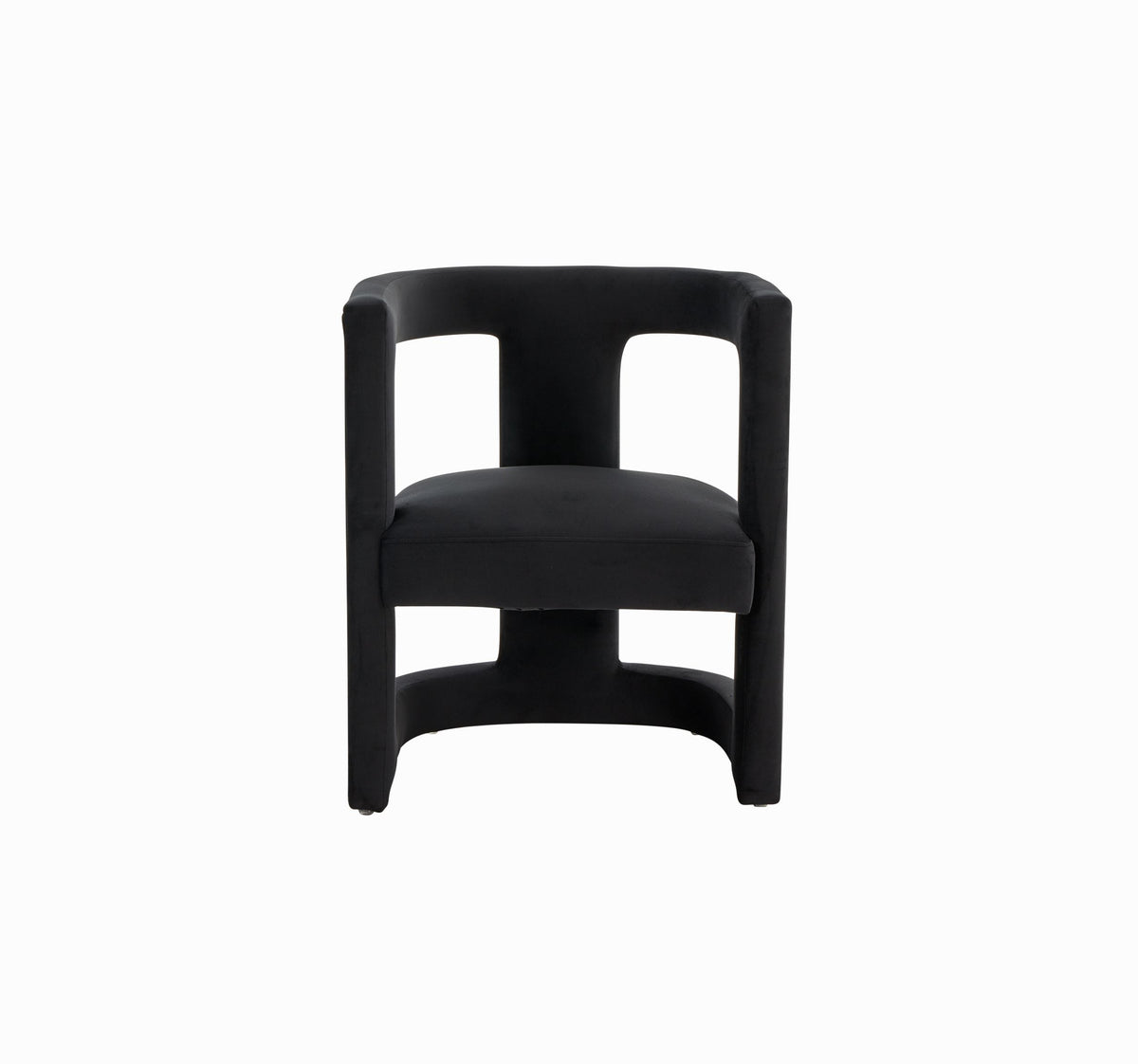 Kendra - Modern Black Fabric Accent Chair