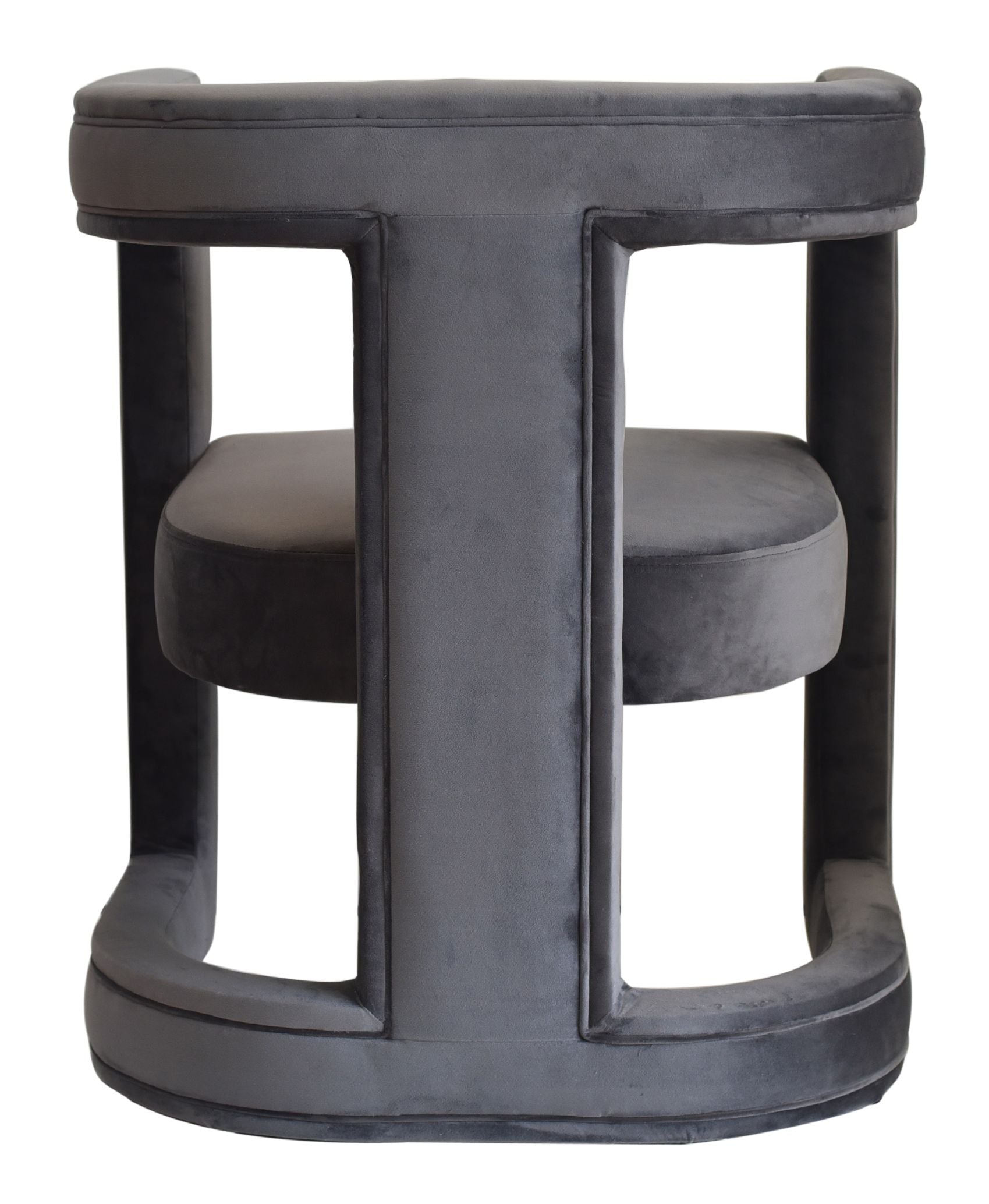 Modrest Kendra - Dark Grey Fabric Accent Chair