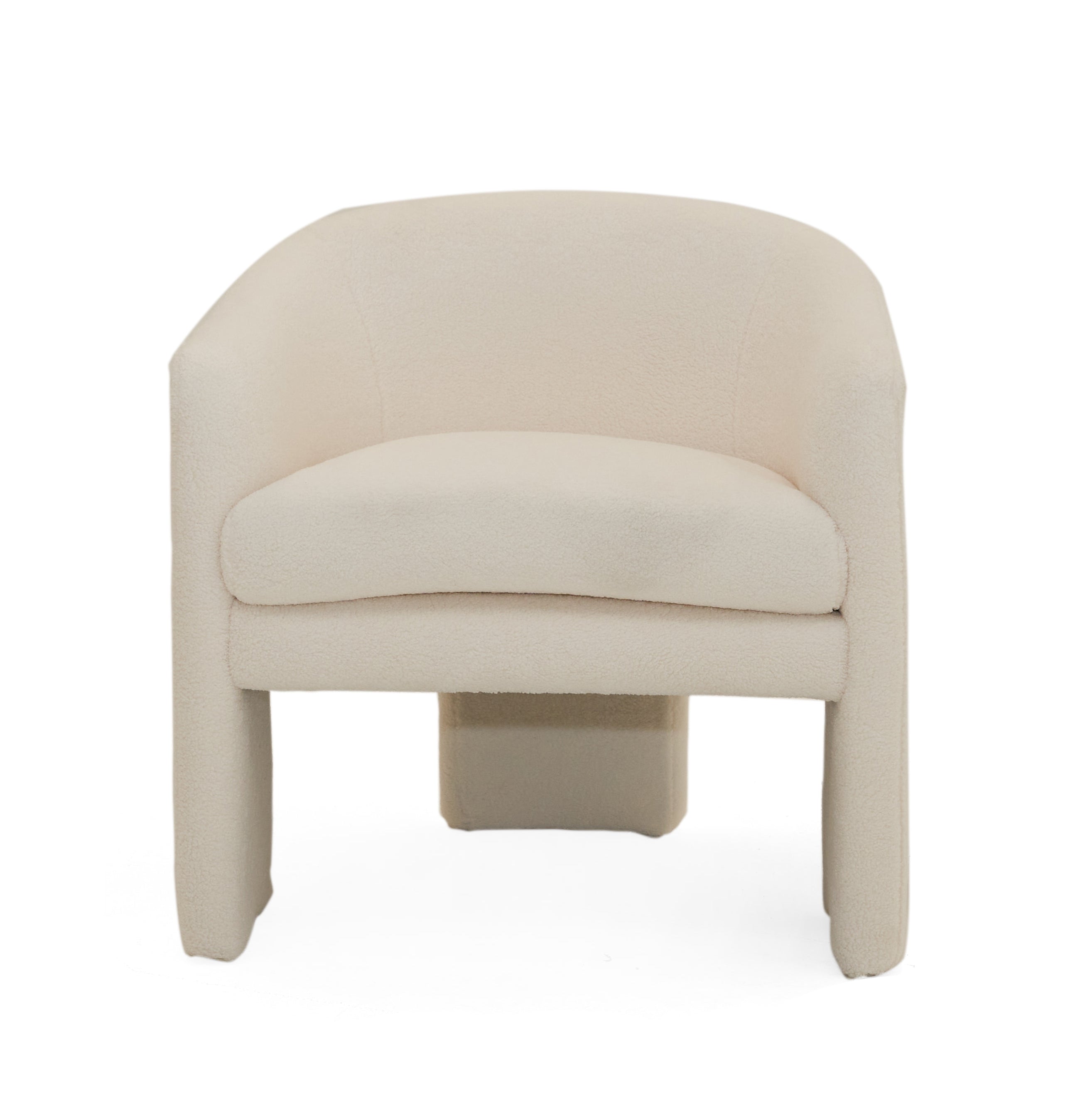 Modrest - Khan Modern Off White Fabric Accent Chair