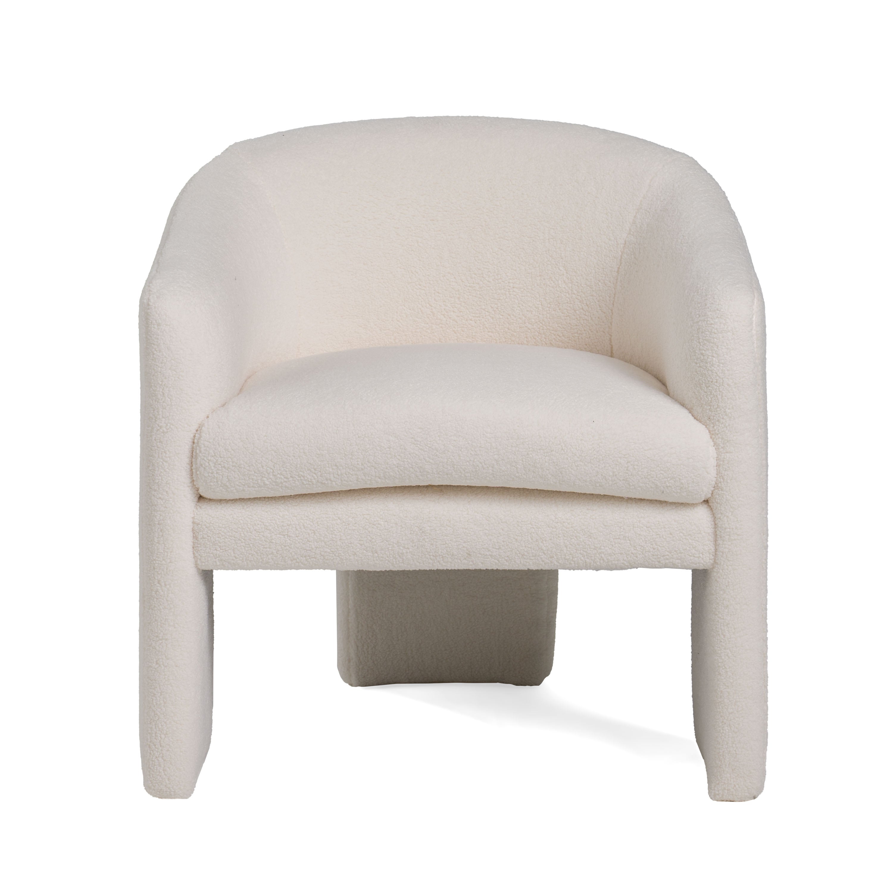 Modrest - Khan Modern Off White Fabric Accent Chair