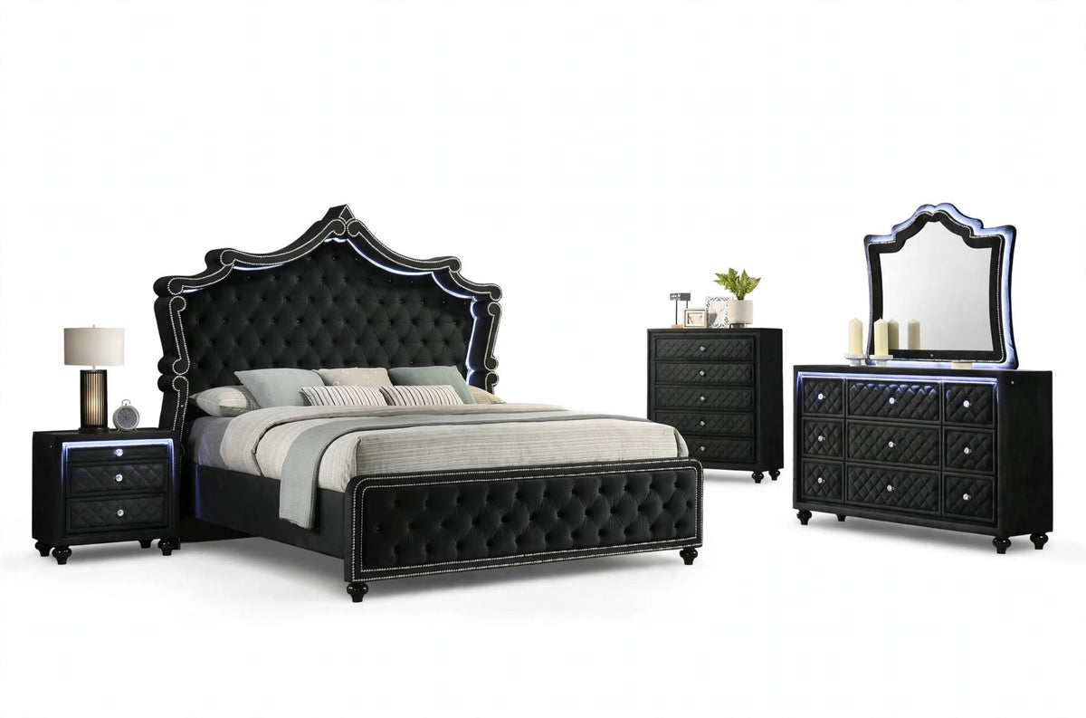 Bianca Black Bedroom Set