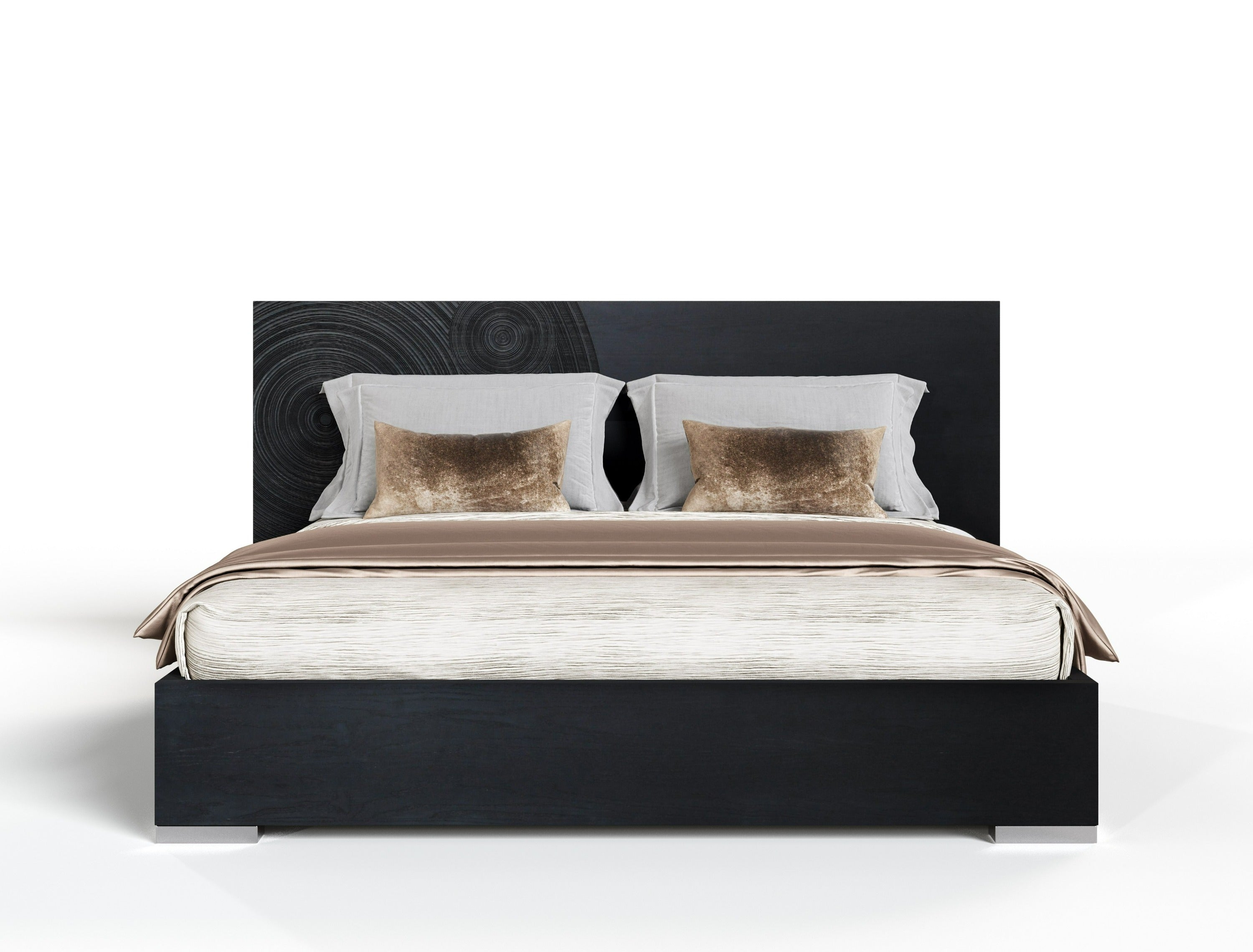 Lamod Cirque - Modern Black Ash 4-Piece Bedroom Set