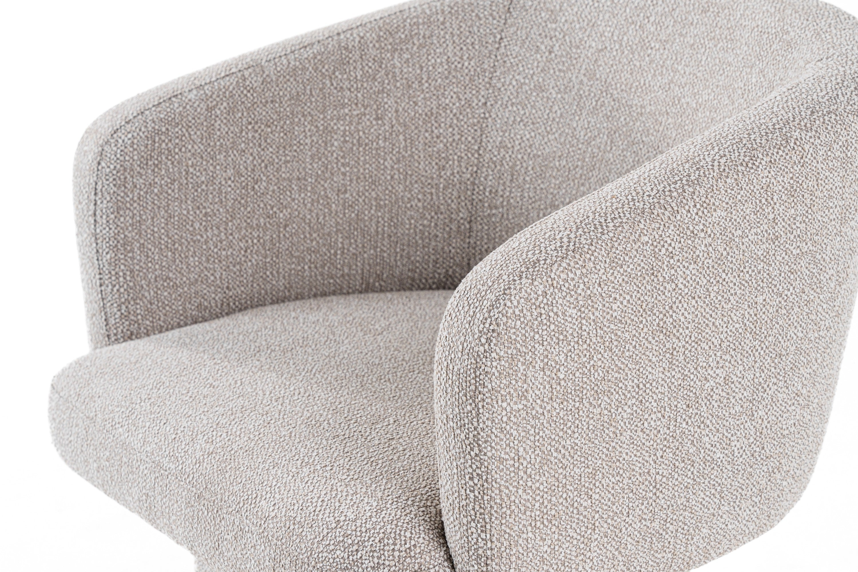 Modrest Linton - Modern Light Grey Fabric Dining Chair