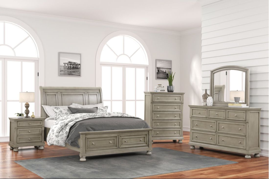 Prism Soft Grey Bedroom Set - Original