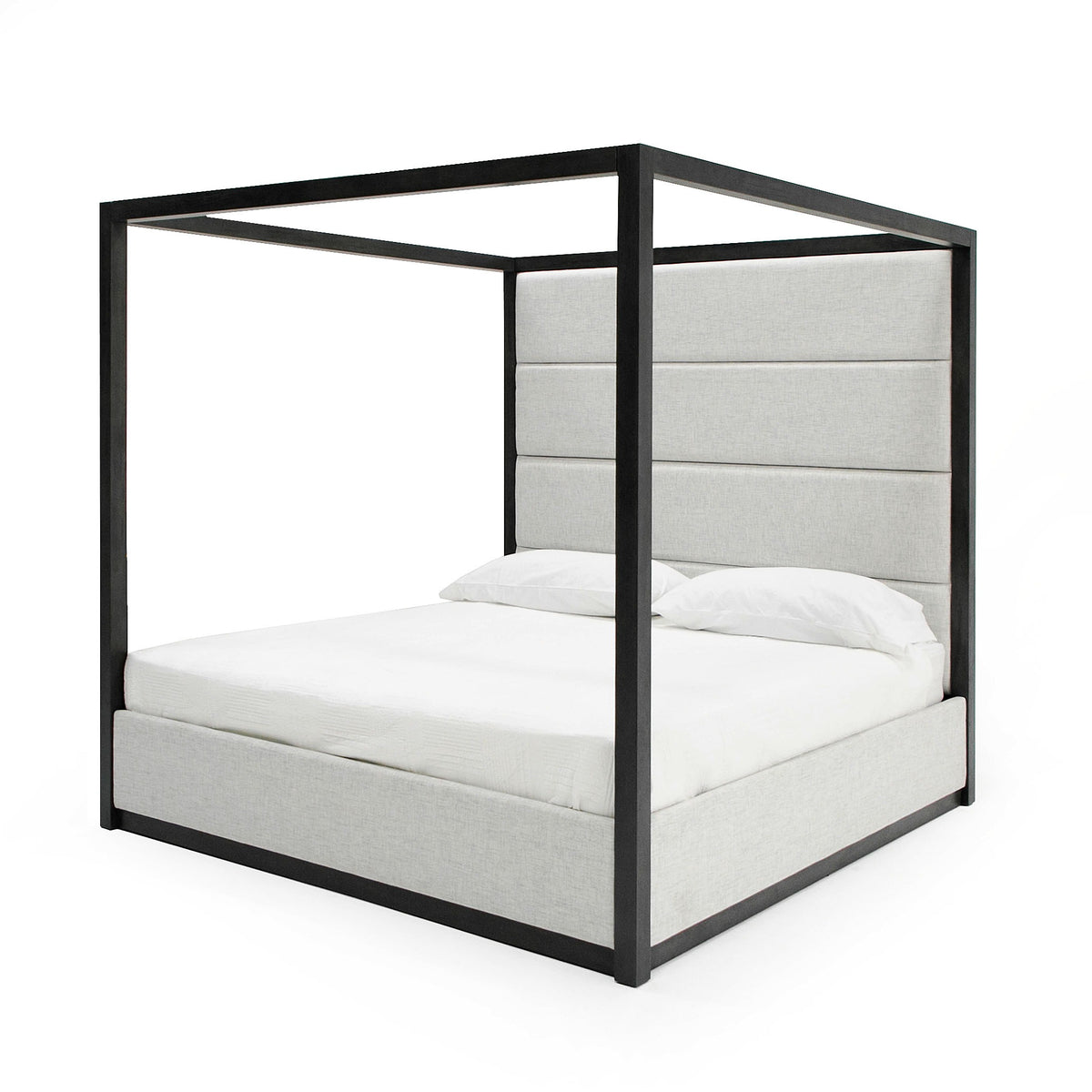 Manhattan- Contemporary Canopy Grey Bedroom Set