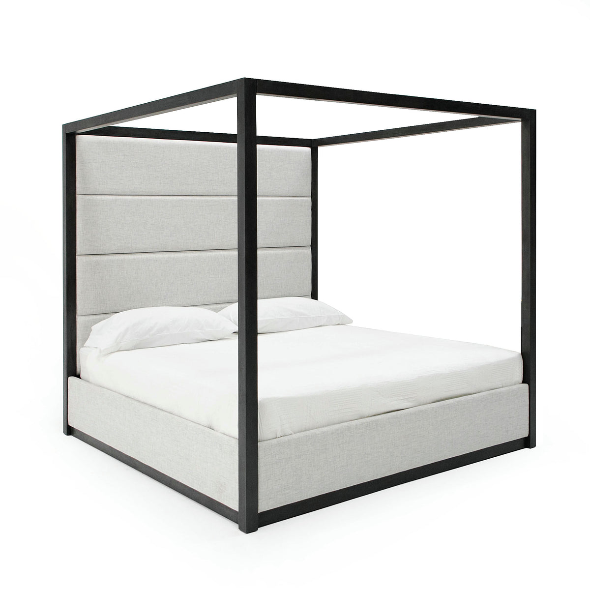 Manhattan - Contemporary Canopy Grey Bed