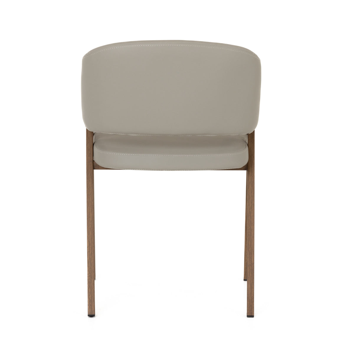 Marcus - Modern Light Grey Vegan Leather Dining Chair (Set of 2)