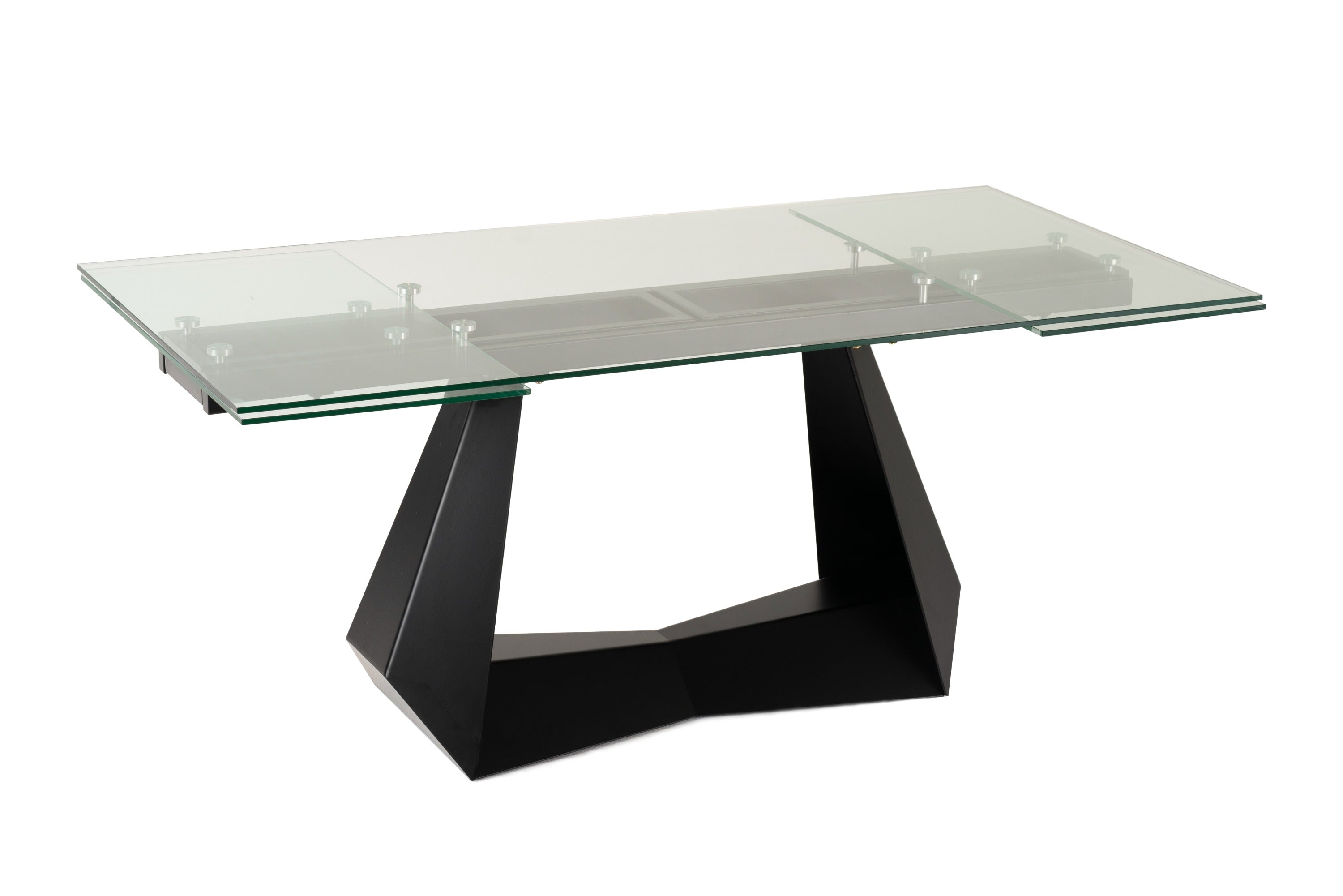 Modrest Maroney - Modern Black and Glass Extendable 70.5"/106" Dining Table