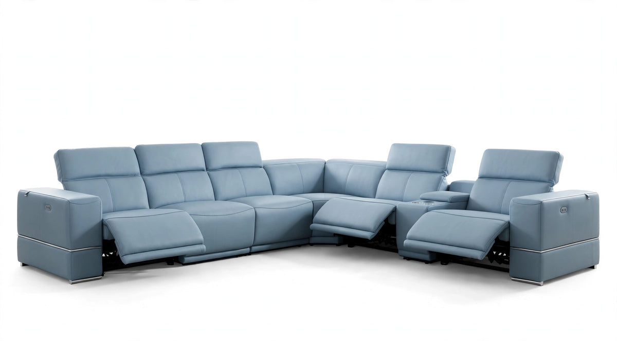 Franco Azure Grand Power Reclining Sectional
