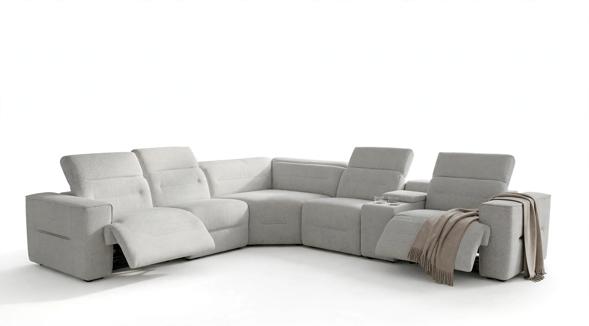 Nexus Fog Power Reclining Sectional