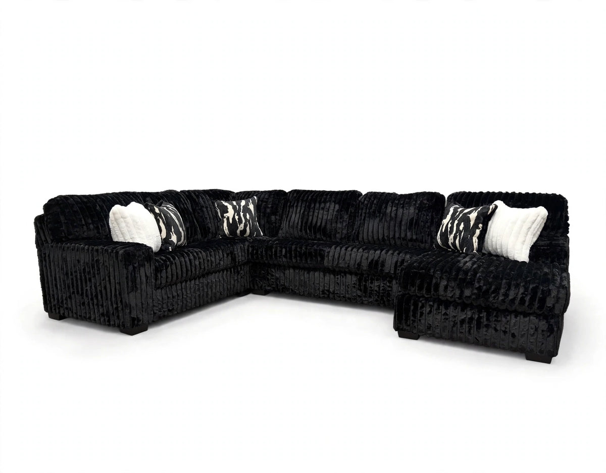 Onyx Ridge Corduroy Sectional