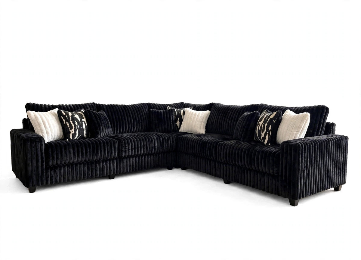 Onyx Cloud Oversized Corduroy Sectional