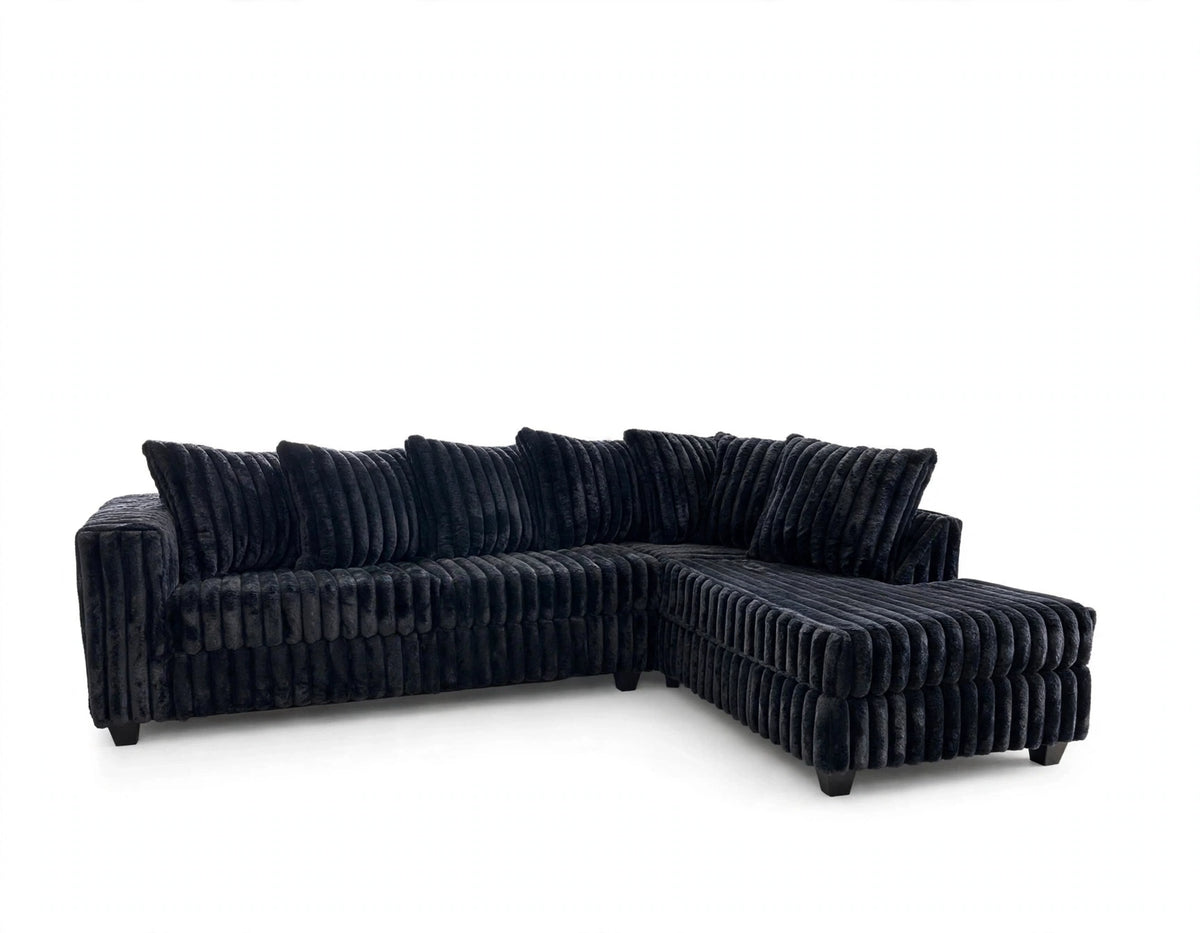 Onyx Line Corduroy Sectional