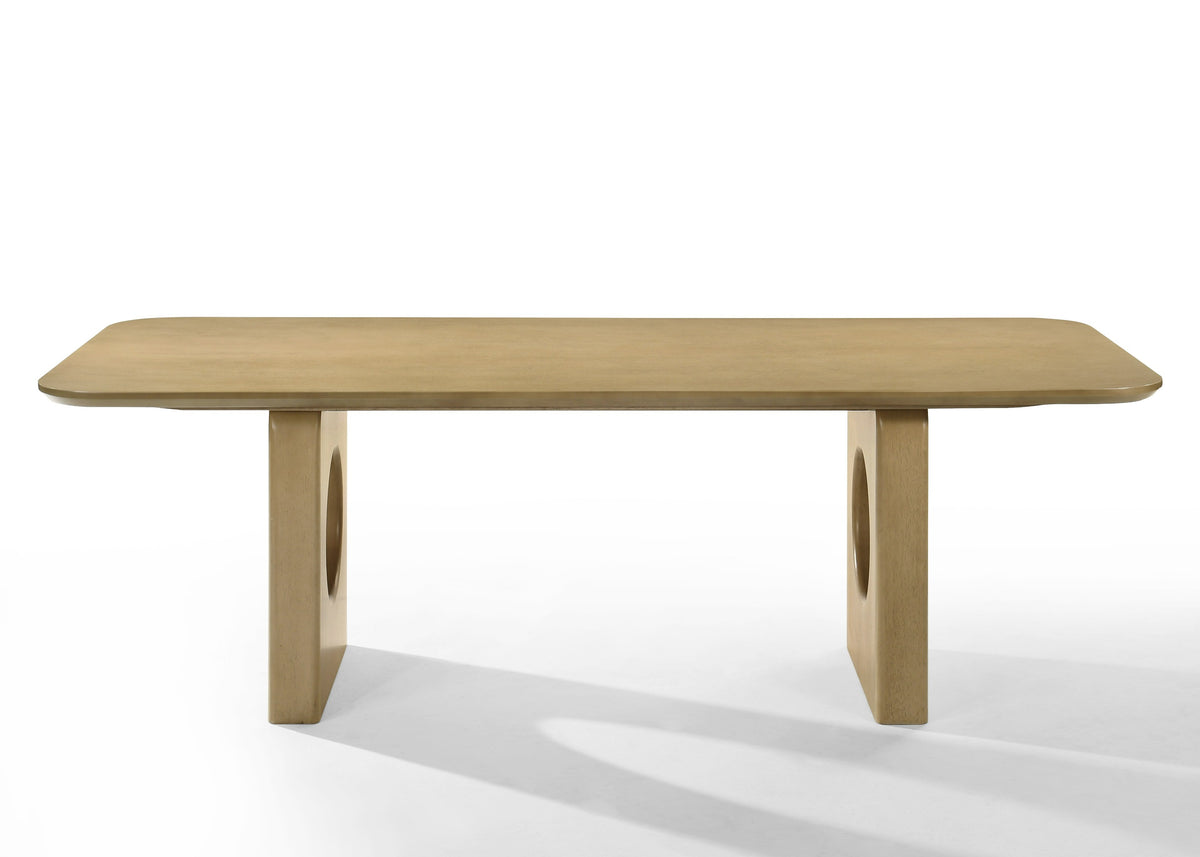 Oshana - Modern White Oak Dining Set