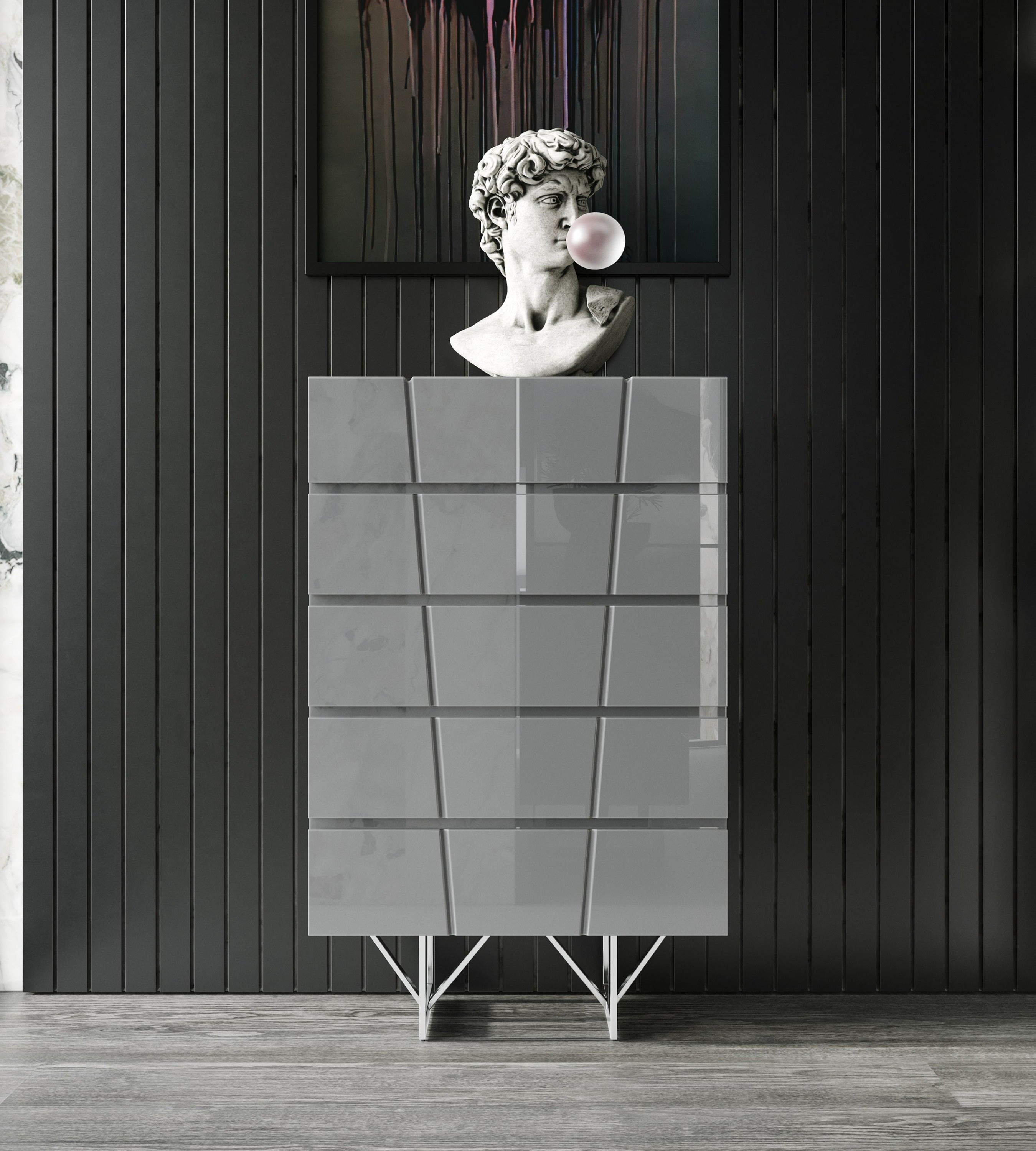 Modrest Chrysler Modern Grey Chest